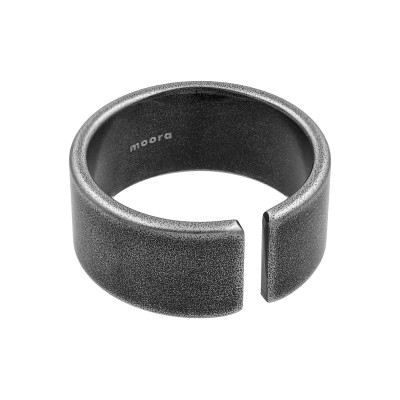 Matte stainless steel ring with an elegant, refined satin finish.