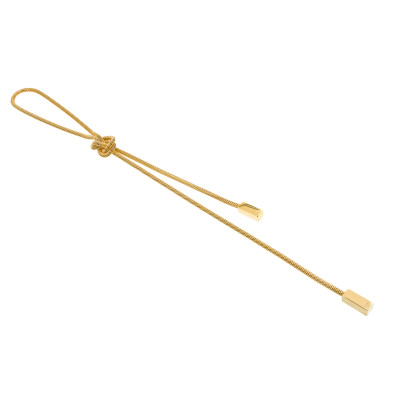 Delicate stainless steel choker with subtle mesh in silver or gold