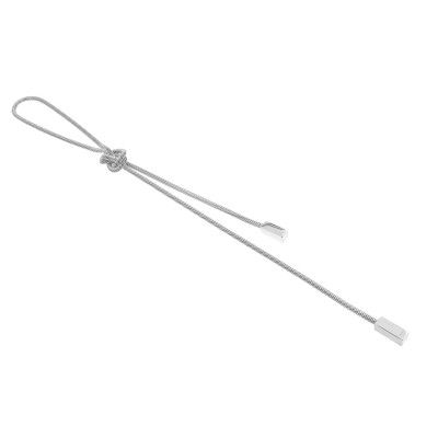 Delicate stainless steel choker with subtle mesh in silver or gold 2