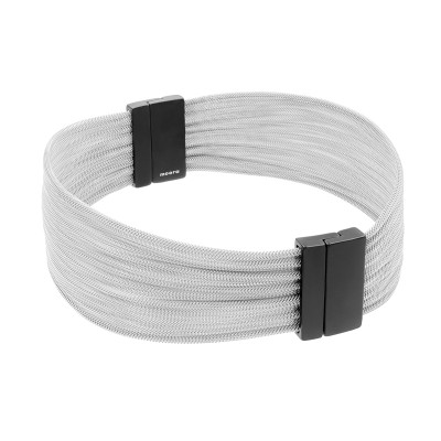 Black stainless steel choker with jewelry mesh