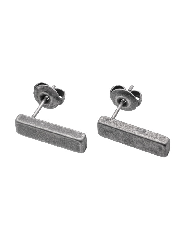 Delicate earrings in aged silver – minimalist, classic design