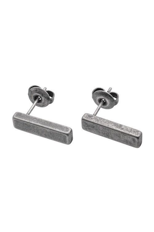 Delicate earrings in aged silver – minimalist, classic design