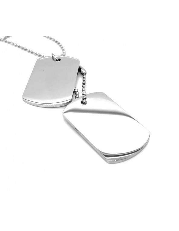 Men’s stainless steel dog tag with engraving – bold, personalized style