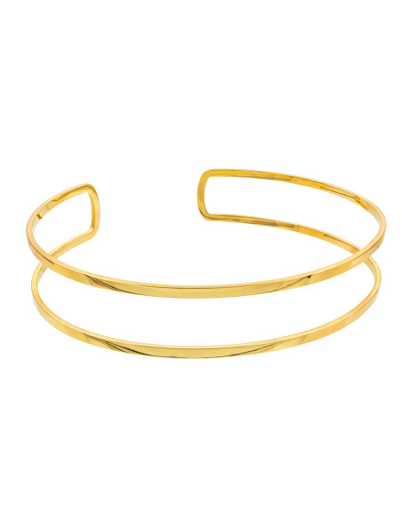 Double gold-plated stainless steel choker