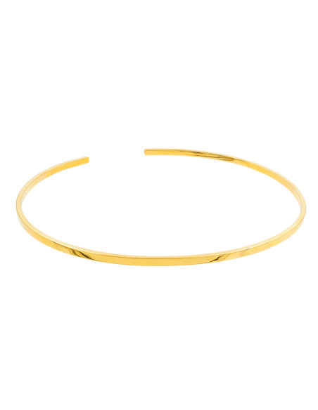 Delicate gold stainless steel choker necklace with minimalist elegant design