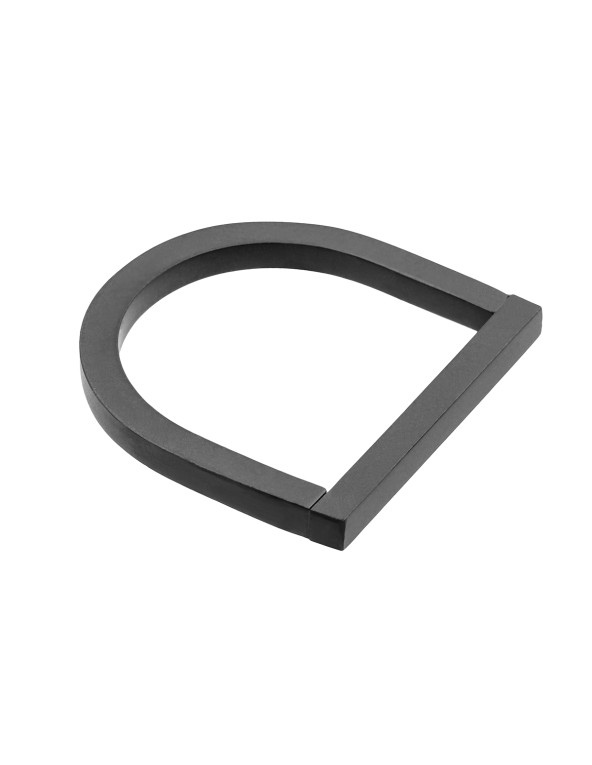 Black matte subtle stainless steel ring with sleek minimalist design