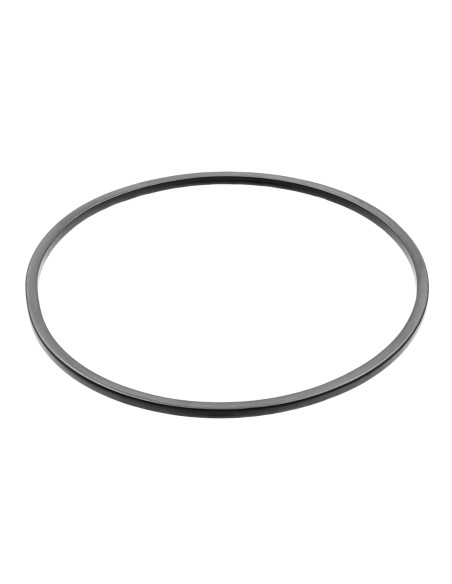 Black matte delicate stainless steel bangle bracelet with sleek geometric design