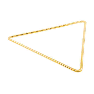 Gold delicate triangle stainless steel bangle bracelet