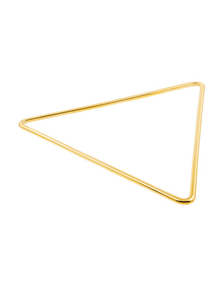 Gold delicate triangle stainless steel bangle bracelet