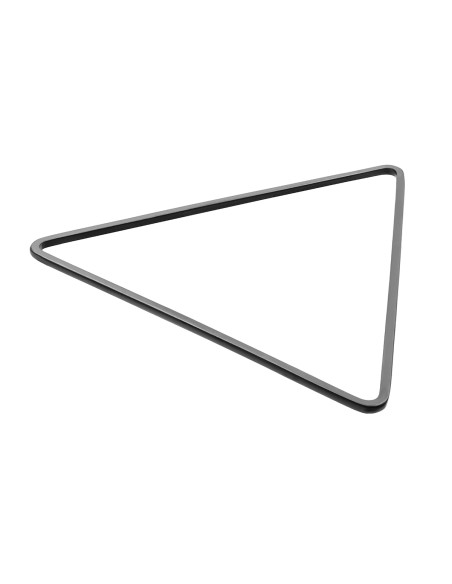 Black matte delicate triangle stainless steel bangle bracelet