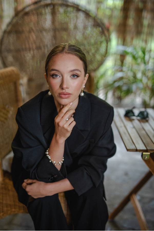 Gold-plated 925 silver hoop earrings with large shell pearl 16 mm 2