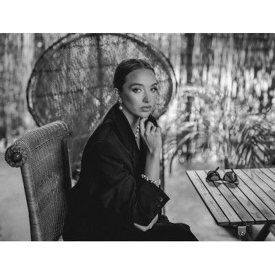 Silver hoop earrings with large shell pearl 16 mm made of sterling silver 2