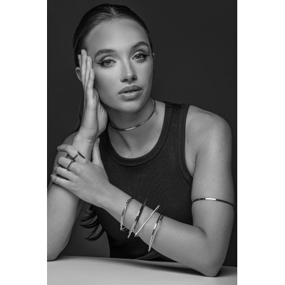 Silver delicate stainless steel ring with timeless minimalist design 2