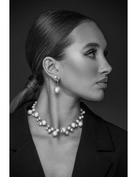 Pearl bead earrings 6mm