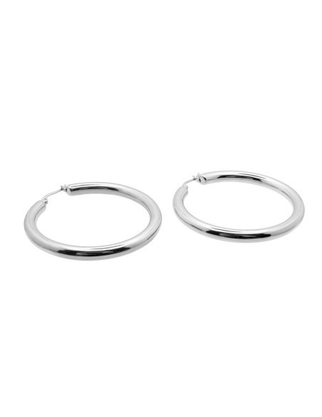 Silver hoop earrings