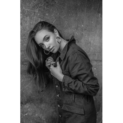 Silver hoop earrings 2