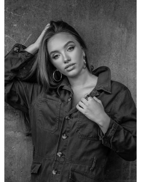 Silver hoop earrings