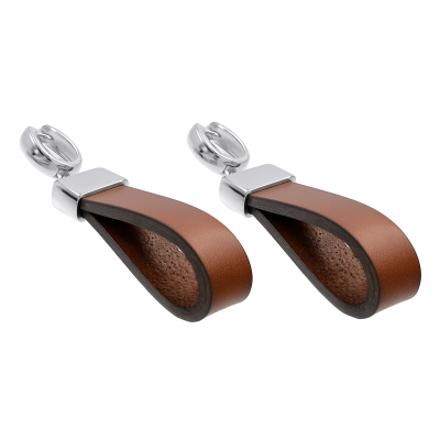 Handmade natural leather and 925 sterling silver earrings.