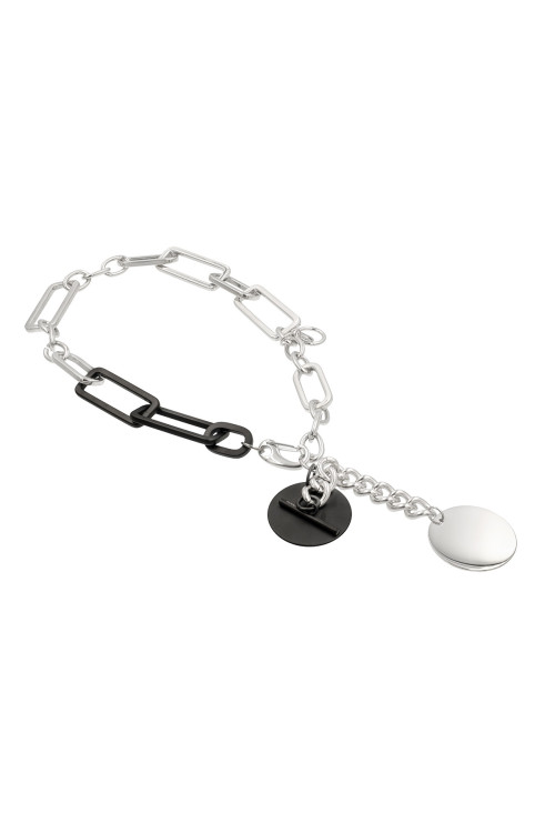 Stainless steel necklace with large links