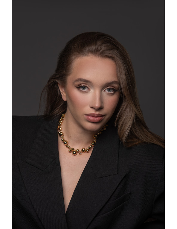 Gold-plated stainless steel necklace