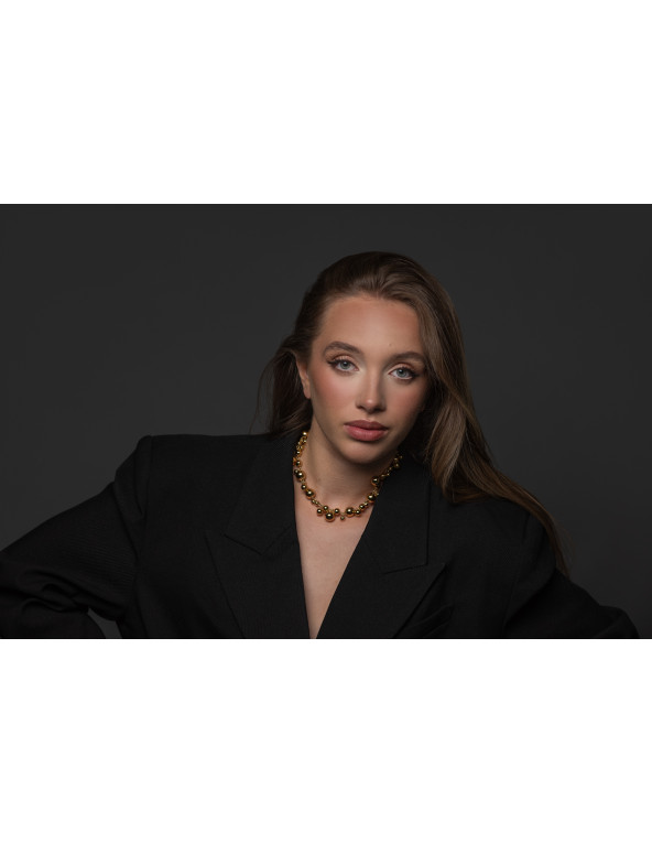 Gold-plated stainless steel necklace