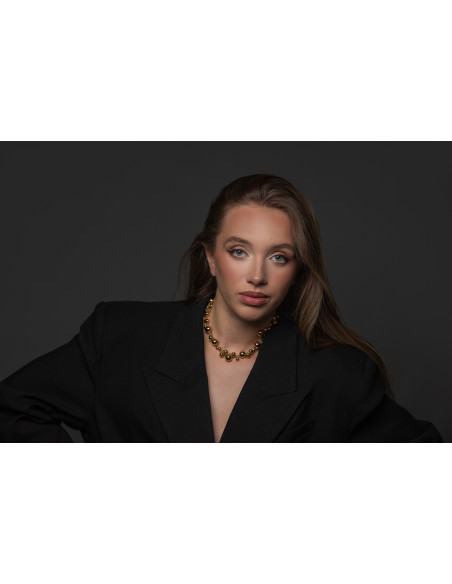 Gold-plated stainless steel necklace