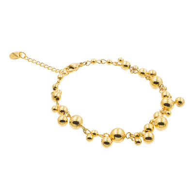 Gold-plated stainless steel bracelet