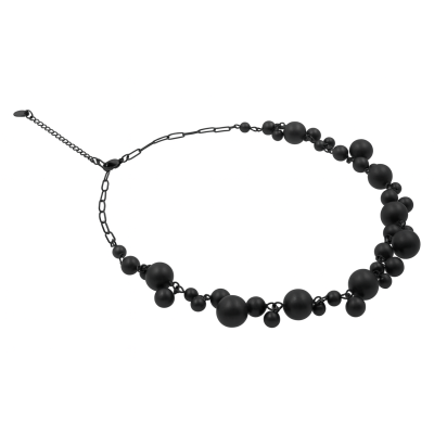 Original matte black stainless steel necklace