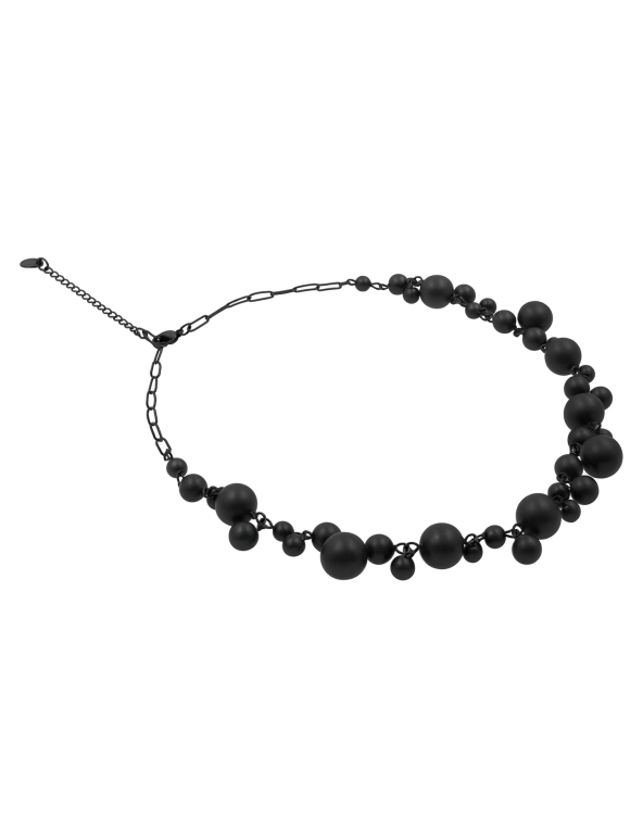 Original matte black stainless steel necklace
