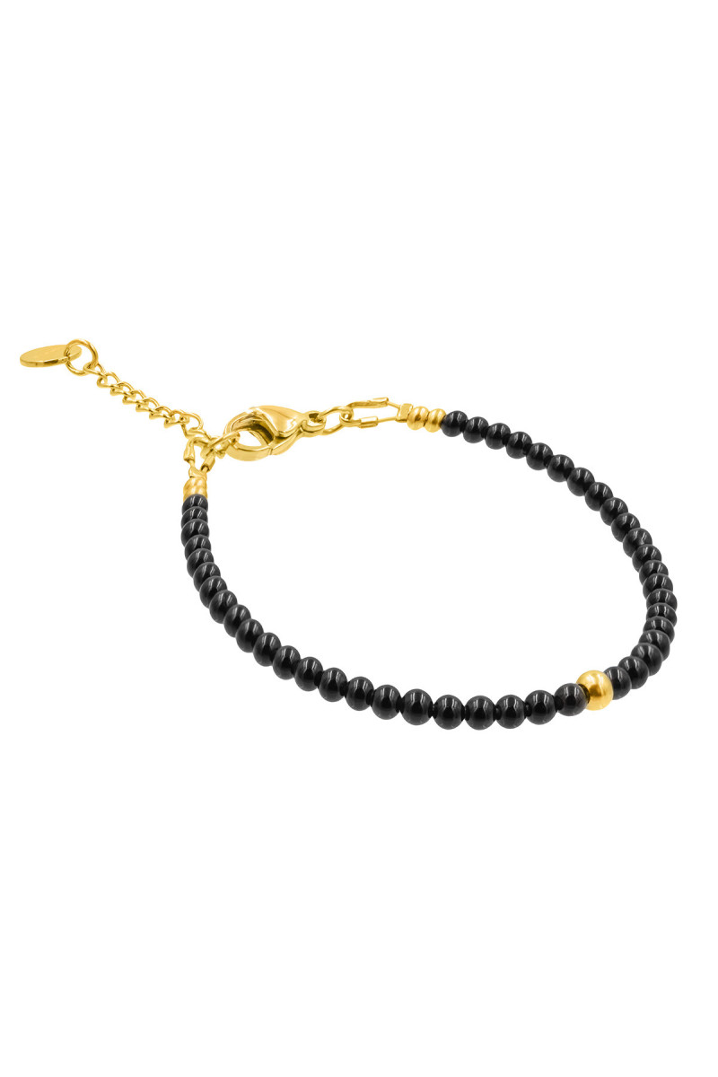 Delicate bracelet made of onyx stones and...