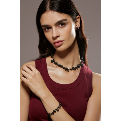 Original matte black stainless steel necklace 2