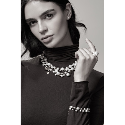 Pearl bead earrings 6mm 2