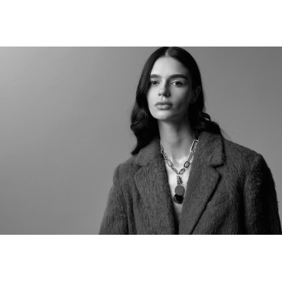 Stainless steel necklace with large links 2