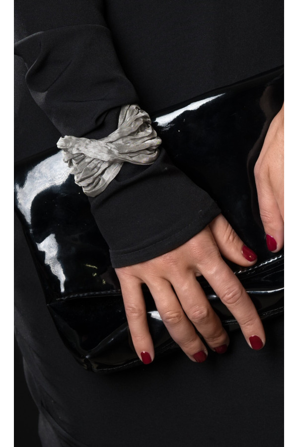 Bracelet made of stainless steel mesh and polished steel – elegant and handmade 2