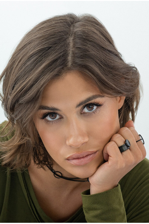 Double matte black stainless steel chain necklace – moora.eu