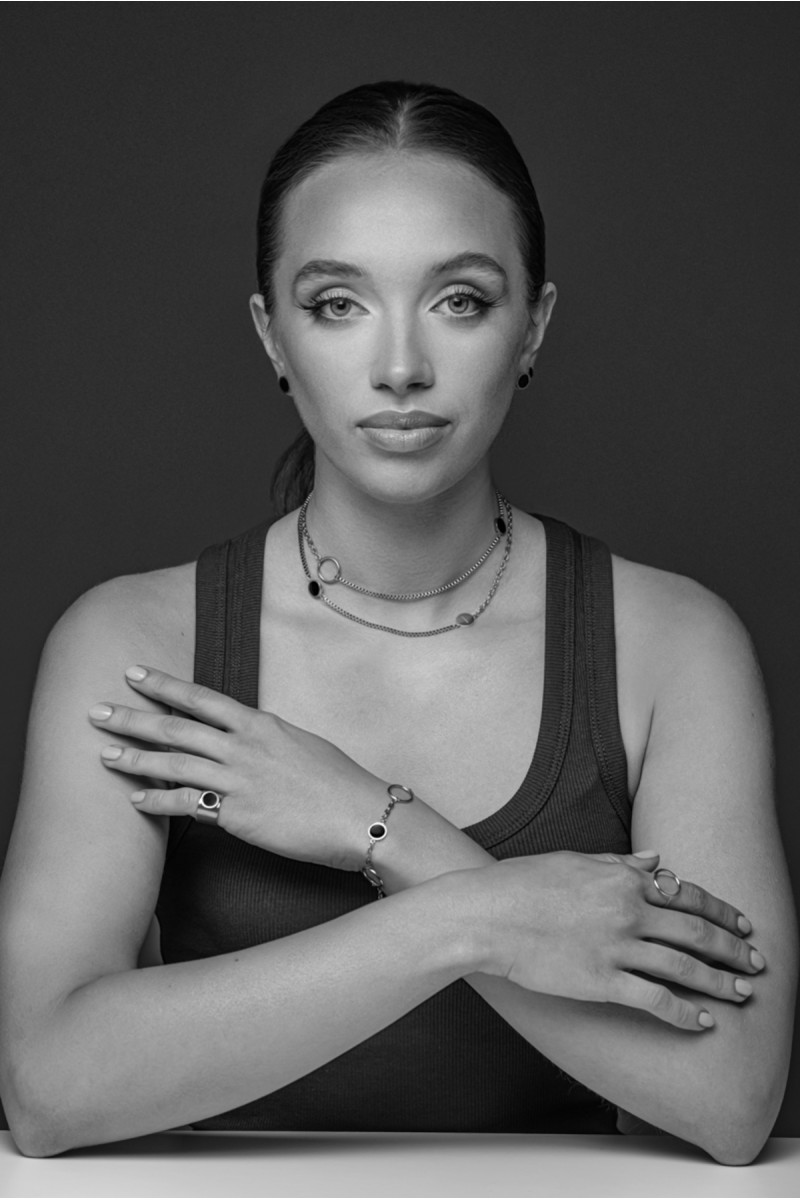 Women’s stainless steel signet ring with decorative eye | moora.eu