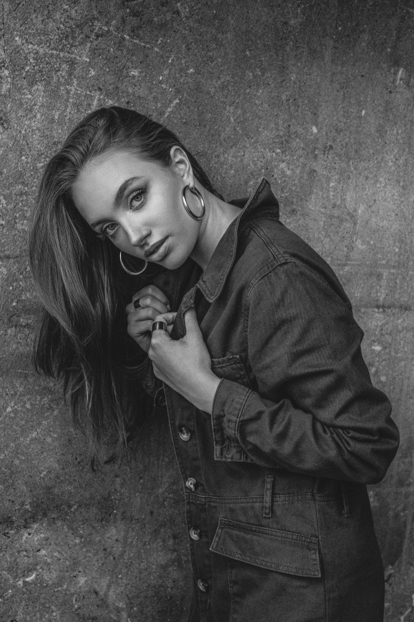 Silver hoop earrings 2