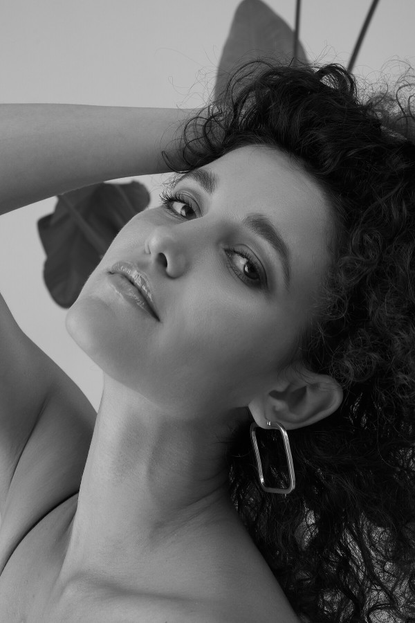 Silver square earrings 2