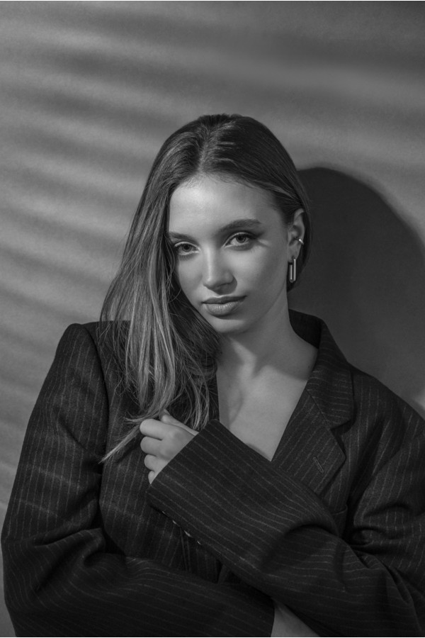 Oval large-link stainless steel earrings. 2