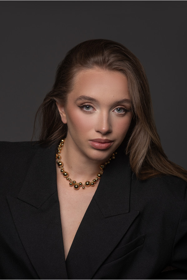 Gold-plated stainless steel necklace 2