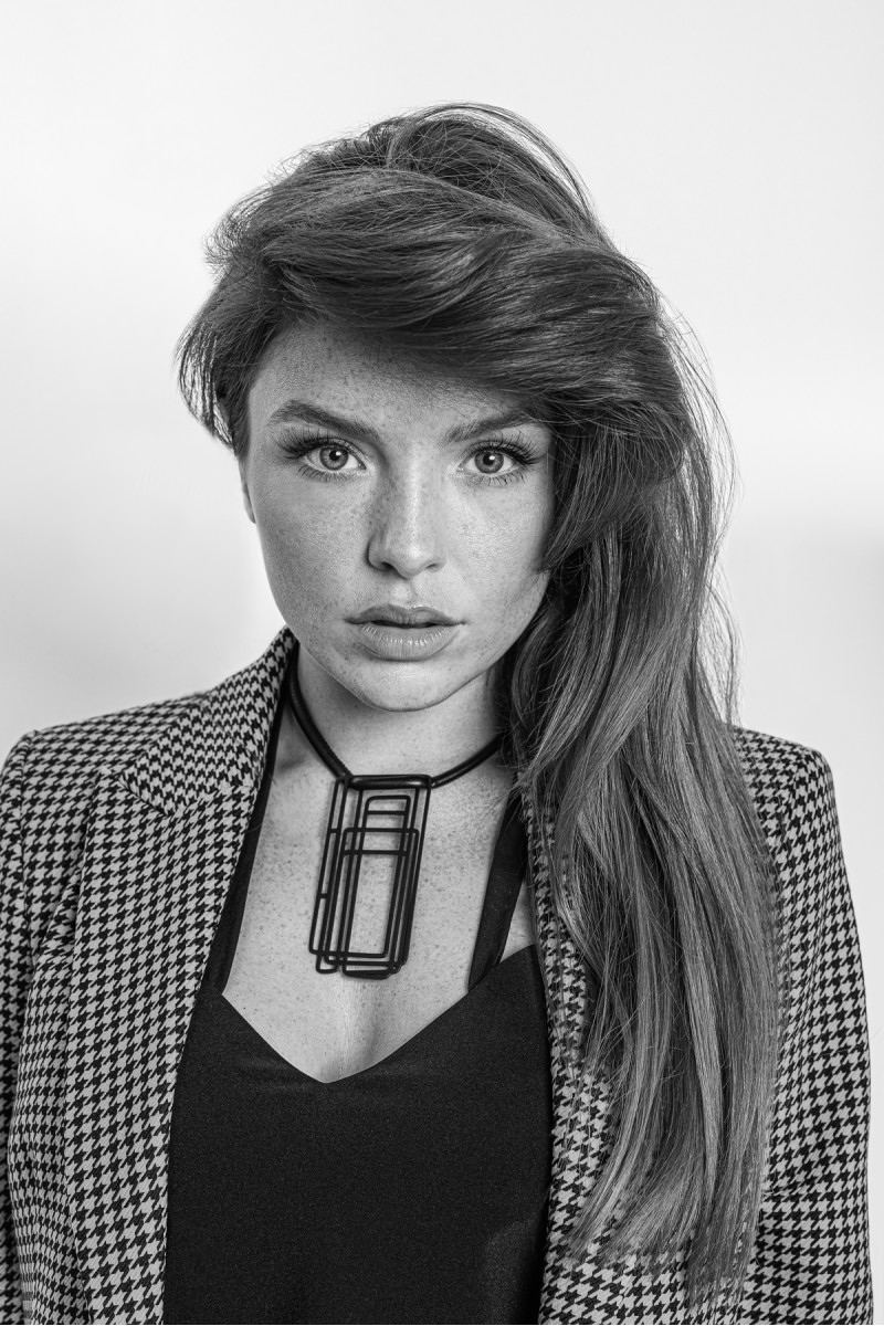 Leather necklace with black matte pendant – modern handmade jewelry