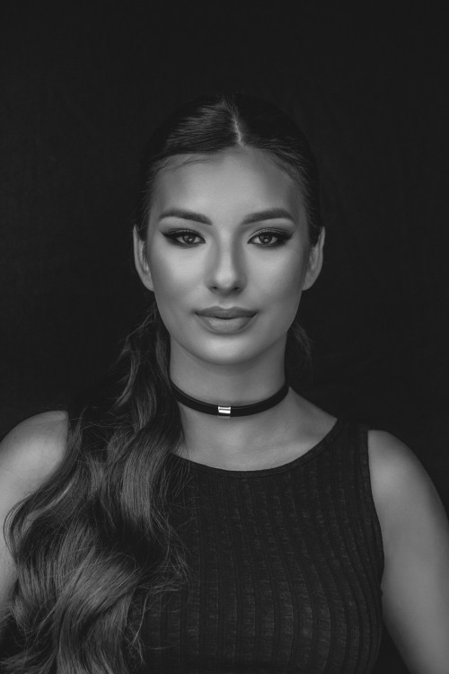 Leather and matte steel choker – modern handmade jewelry