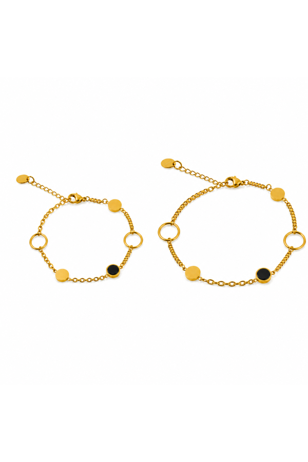 Stainless steel bracelets with lobster clasps