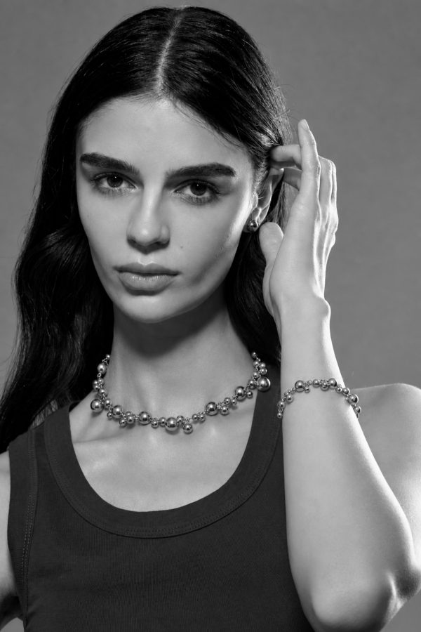 Set of silver-tone stainless steel bracelets with lobster clasps 2