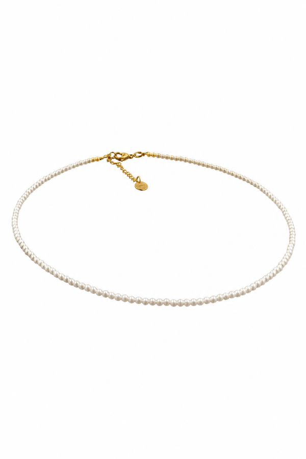 Small pearl necklace with lobster clasp 2