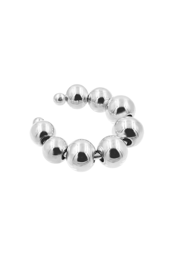 Stainless steel stud earrings with beads