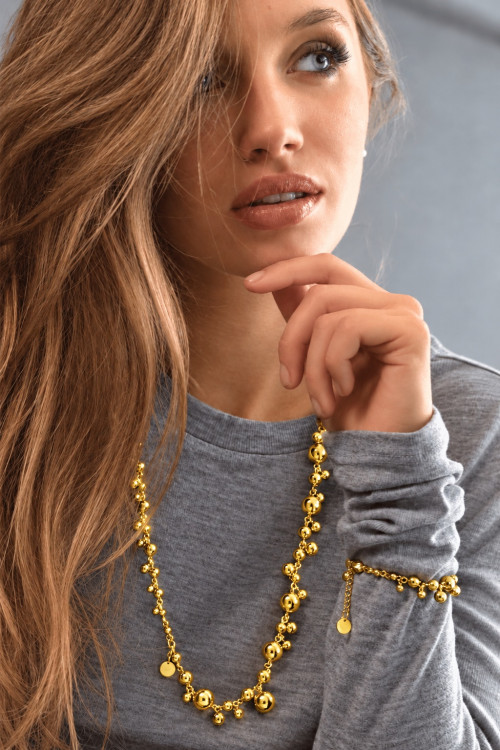 Original necklace with ball charms