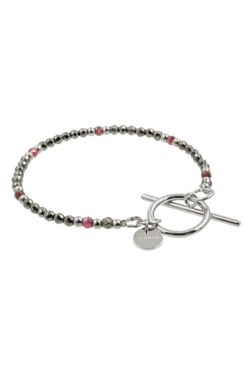Hematite and garnet bracelet | moora.eu